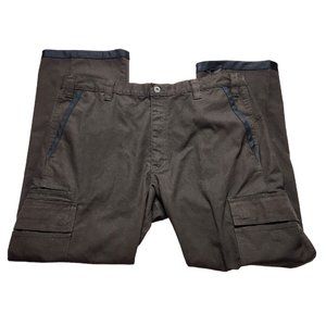 Dickies Pro Work Pants Mens Relaxed Straight Fit Cargo Pockets Pant Brown 38x30